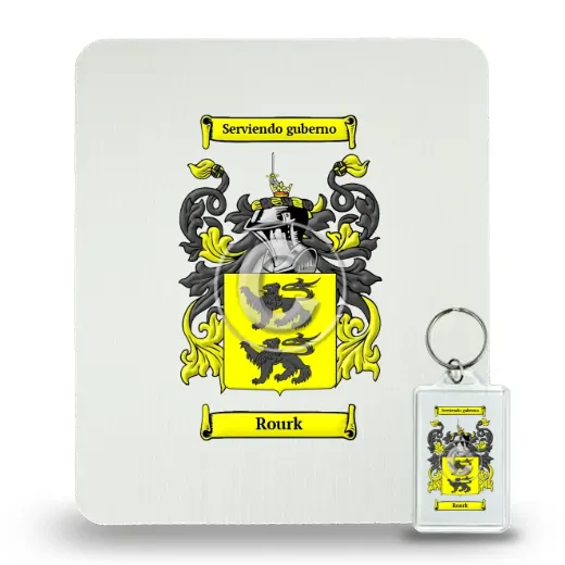 Rourk Mouse Pad and Keychain Combo Package