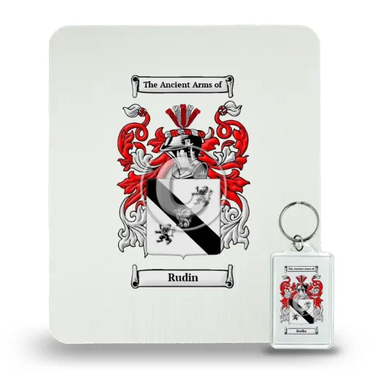 Rudin Mouse Pad and Keychain Combo Package