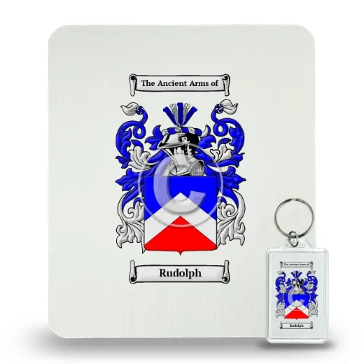 Rudolph Mouse Pad and Keychain Combo Package