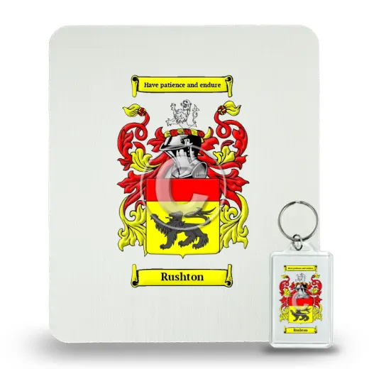 Rushton Mouse Pad and Keychain Combo Package