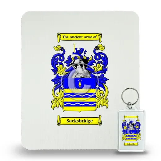 Sacksbridge Mouse Pad and Keychain Combo Package