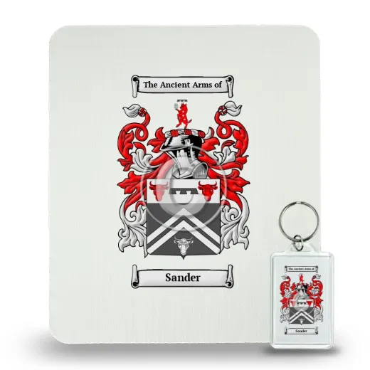 Sander Mouse Pad and Keychain Combo Package