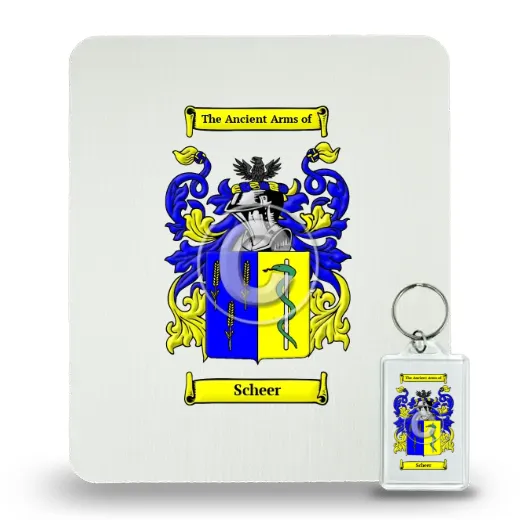 Scheer Mouse Pad and Keychain Combo Package