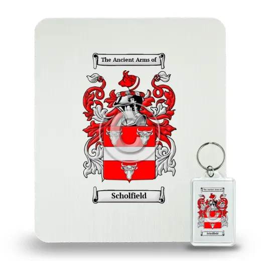 Scholfield Mouse Pad and Keychain Combo Package