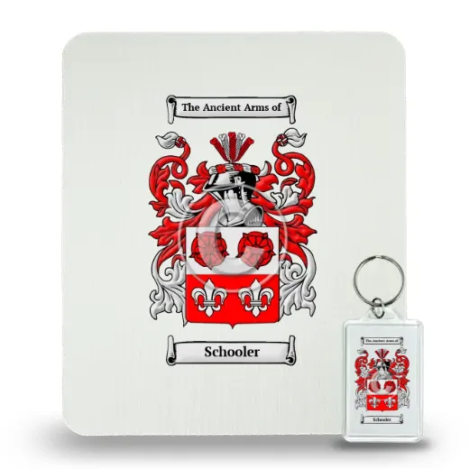Schooler Mouse Pad and Keychain Combo Package