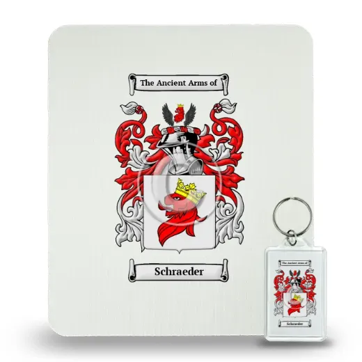 Schraeder Mouse Pad and Keychain Combo Package