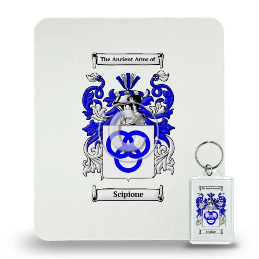 Scipione Mouse Pad and Keychain Combo Package