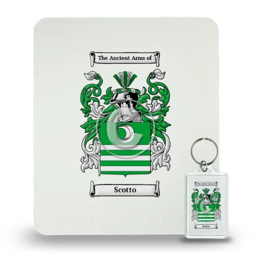 Scotto Mouse Pad and Keychain Combo Package