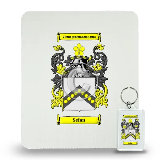 Sefan Mouse Pad and Keychain Combo Package