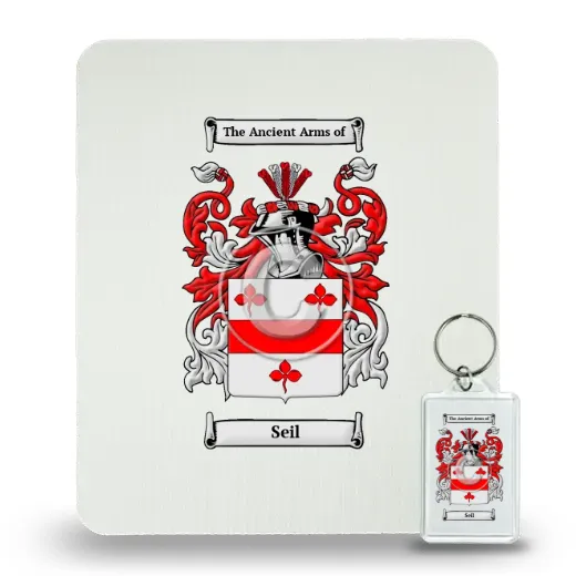 Seil Mouse Pad and Keychain Combo Package