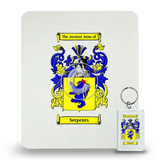 Serpents Mouse Pad and Keychain Combo Package