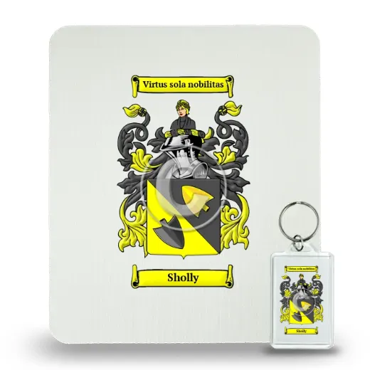 Sholly Mouse Pad and Keychain Combo Package