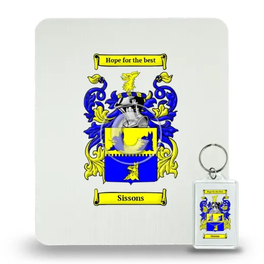 Sissons Mouse Pad and Keychain Combo Package