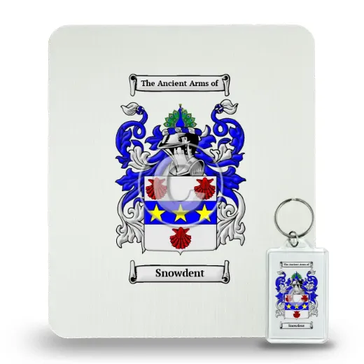 Snowdent Mouse Pad and Keychain Combo Package
