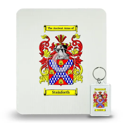 Stainforth Mouse Pad and Keychain Combo Package