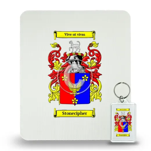 Stonecipher Mouse Pad and Keychain Combo Package