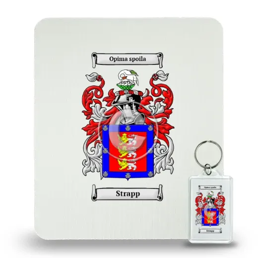 Strapp Mouse Pad and Keychain Combo Package