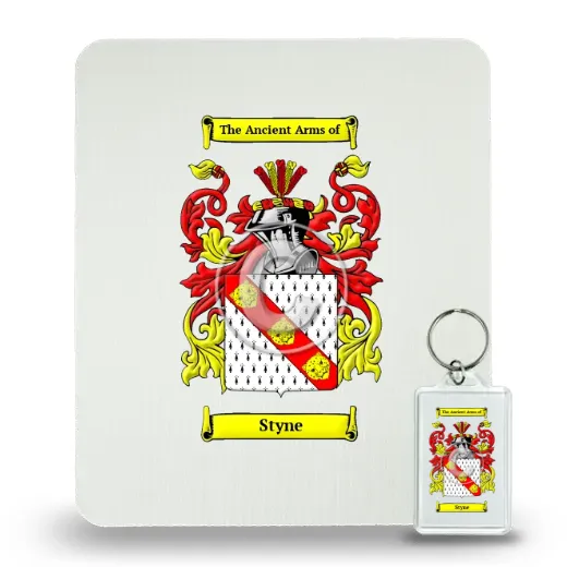 Styne Mouse Pad and Keychain Combo Package