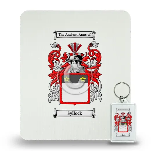 Syllock Mouse Pad and Keychain Combo Package