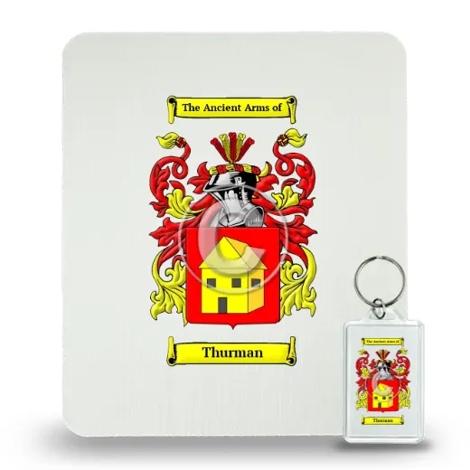 Thurman Mouse Pad and Keychain Combo Package