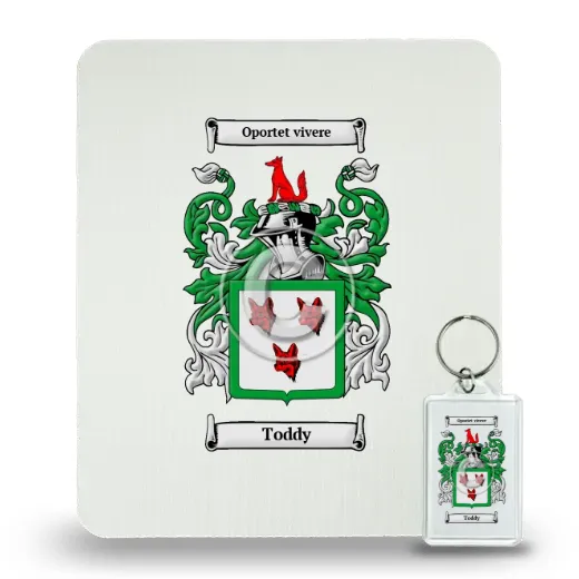 Toddy Mouse Pad and Keychain Combo Package