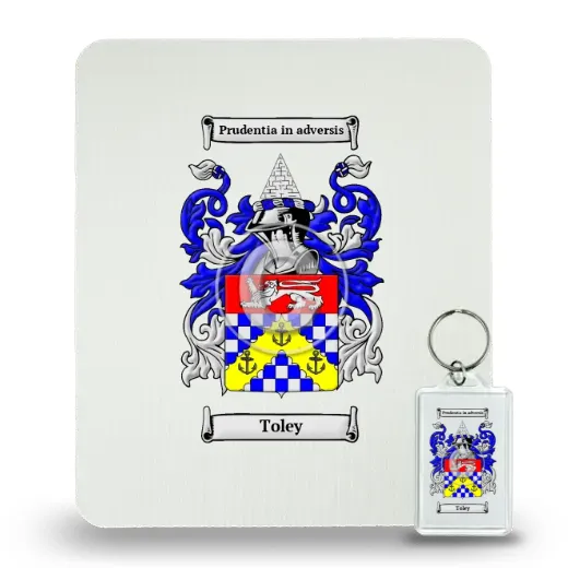 Toley Mouse Pad and Keychain Combo Package