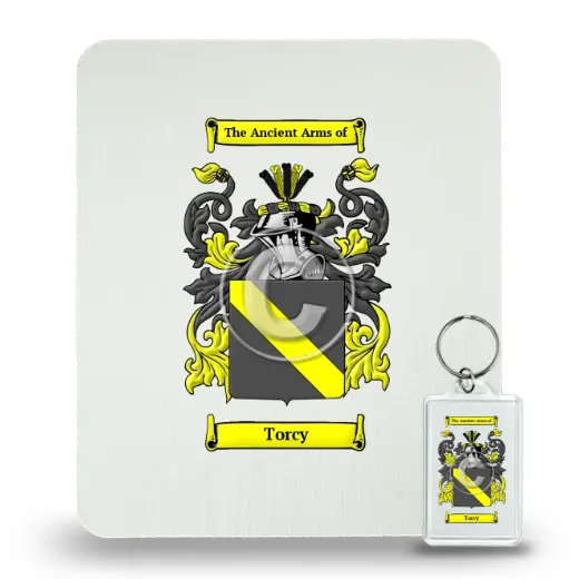 Torcy Mouse Pad and Keychain Combo Package