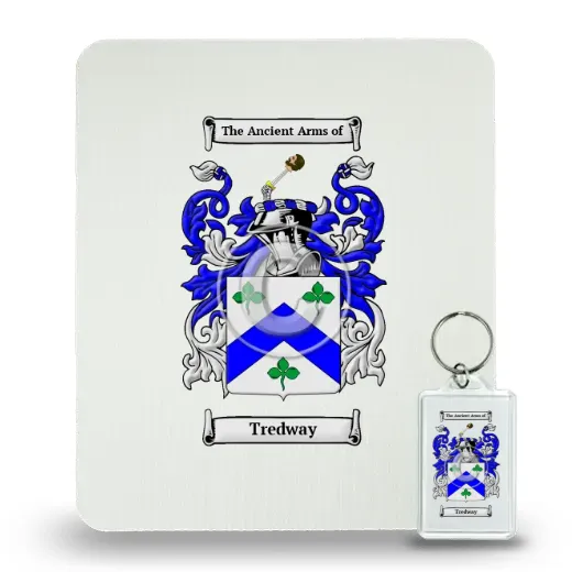 Tredway Mouse Pad and Keychain Combo Package