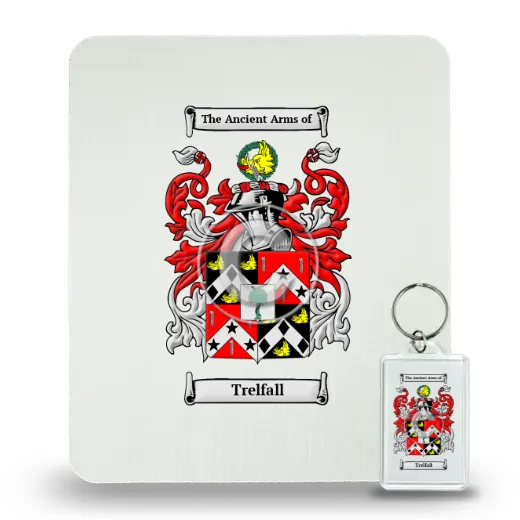 Trelfall Mouse Pad and Keychain Combo Package