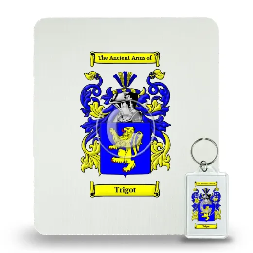 Trigot Mouse Pad and Keychain Combo Package