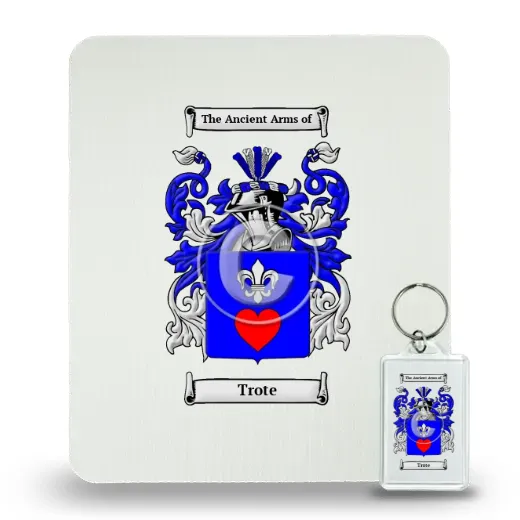 Trote Mouse Pad and Keychain Combo Package