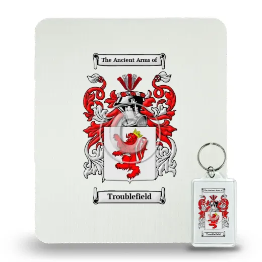 Troublefield Mouse Pad and Keychain Combo Package