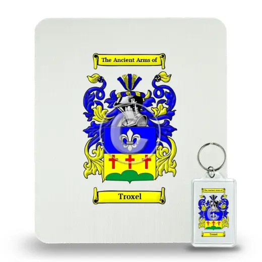 Troxel Mouse Pad and Keychain Combo Package