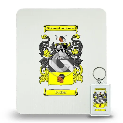 Tucher Mouse Pad and Keychain Combo Package