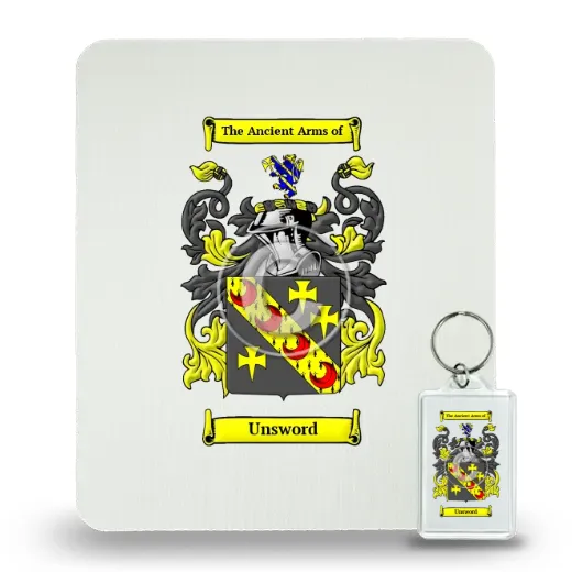 Unsword Mouse Pad and Keychain Combo Package