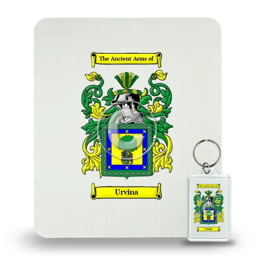 Urvina Mouse Pad and Keychain Combo Package