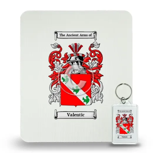 Valentic Mouse Pad and Keychain Combo Package