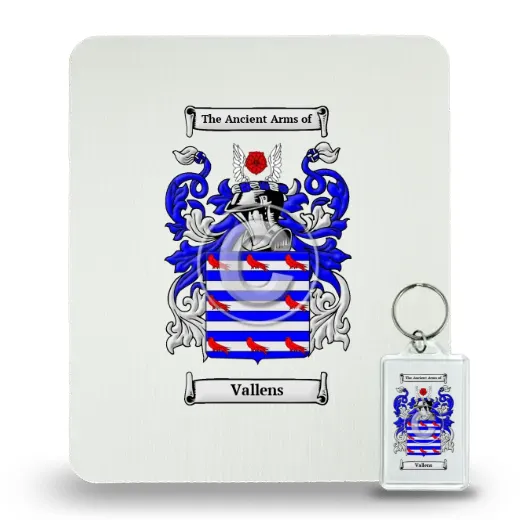 Vallens Mouse Pad and Keychain Combo Package