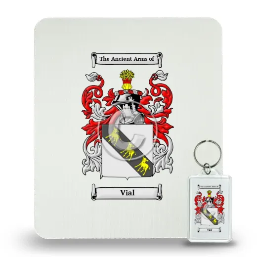 Vial Mouse Pad and Keychain Combo Package