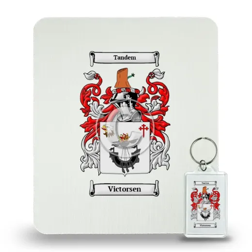 Victorsen Mouse Pad and Keychain Combo Package