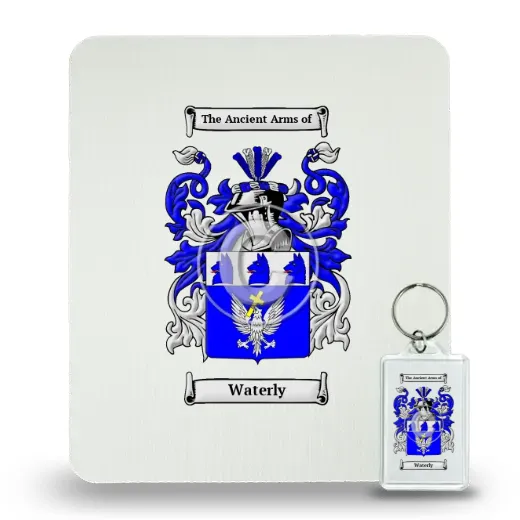 Waterly Mouse Pad and Keychain Combo Package