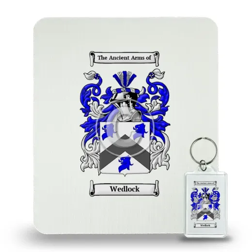 Wedlock Mouse Pad and Keychain Combo Package