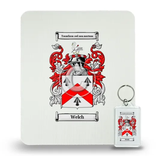 Welch Mouse Pad and Keychain Combo Package