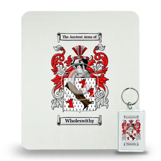 Wholeswithy Mouse Pad and Keychain Combo Package