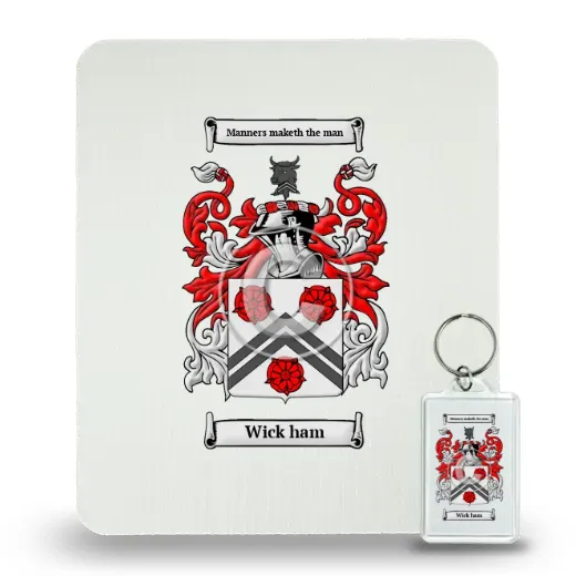 Wick ham Mouse Pad and Keychain Combo Package