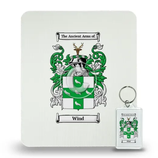 Wind Mouse Pad and Keychain Combo Package