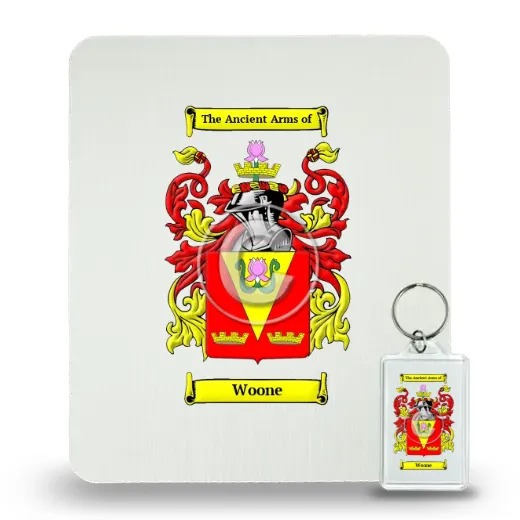 Woone Mouse Pad and Keychain Combo Package