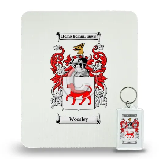 Woosley Mouse Pad and Keychain Combo Package