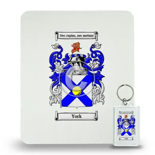 York Mouse Pad and Keychain Combo Package