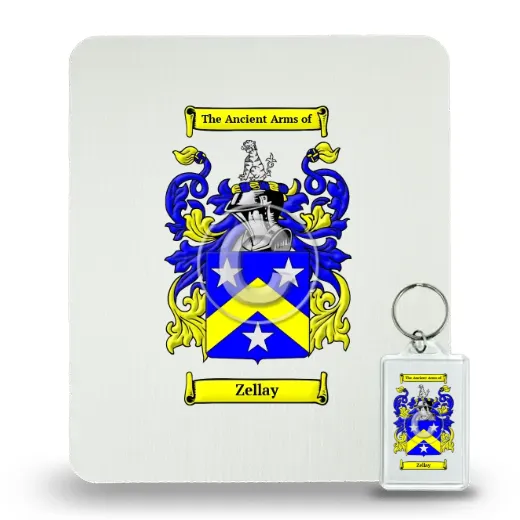 Zellay Mouse Pad and Keychain Combo Package